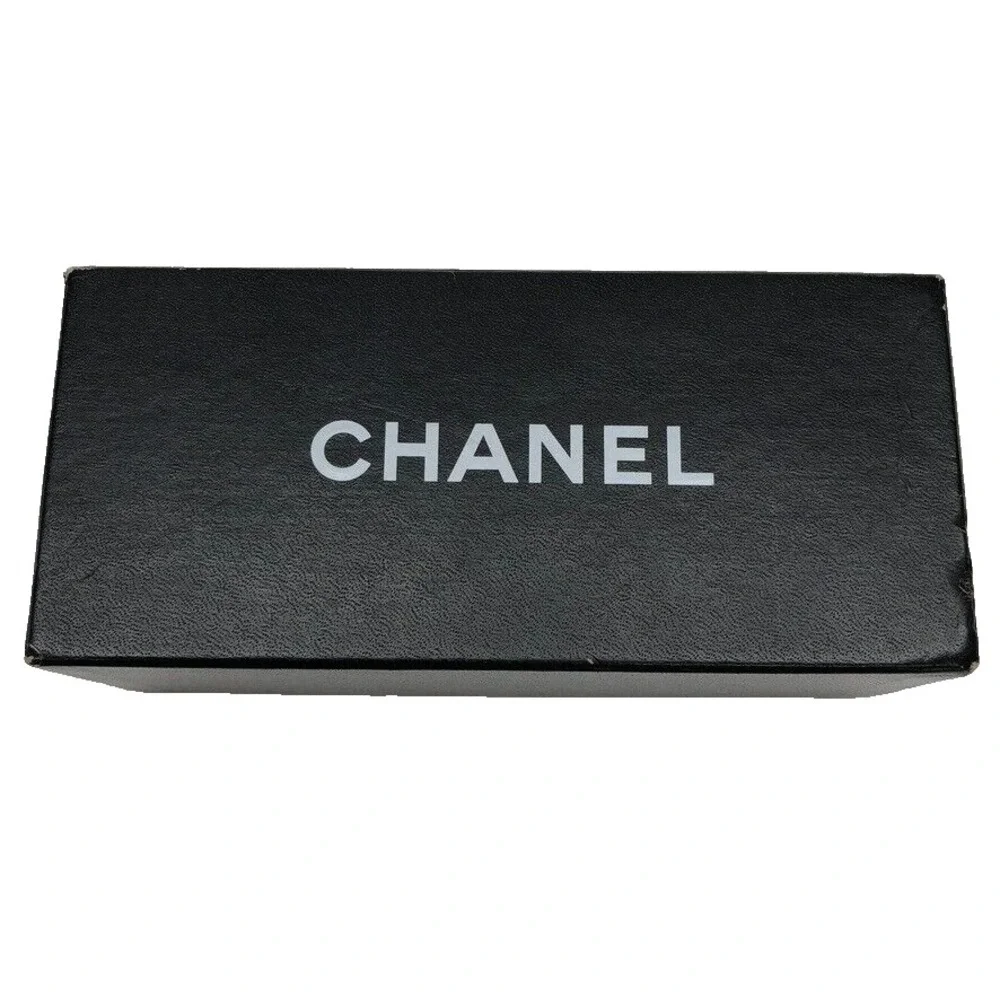 Authentic Chanel Gift Box Black Empty Storage Rectangle Small 7x3x2.5